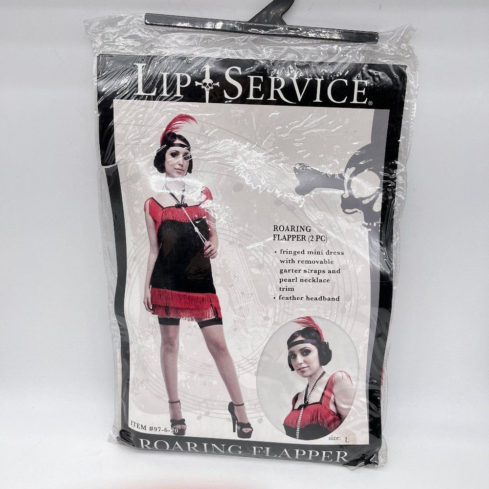 New Lip Service Roaring Flapper Costume - Size L